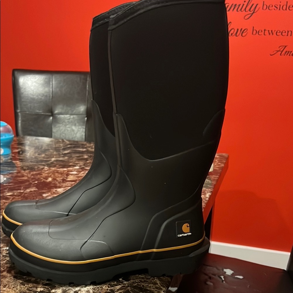 Carhartt Men's Black Waterproof Work Boots